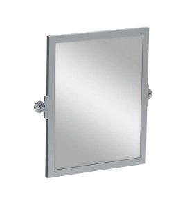 Lefroy Brooks Classic Lustro uchylne z mosiężną ramą Chrom LB4509CP