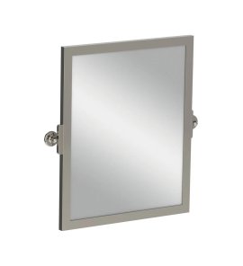 Lefroy Brooks Classic Lustro uchylne z mosiężną ramą Silver Nickel LB4509NK