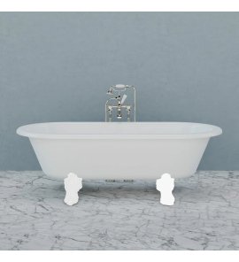 Lefroy Brooks Classic Wanna wolnostojąca 1937x610 mm Biały mat LB8643MW