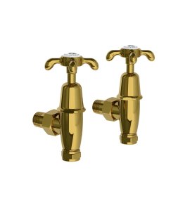 Lefroy Brooks Classic Zawory do grzejników łazienkowych Antique Gold FH1150AG