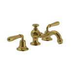 Lefroy Brooks La Chapelle Bateria umywalkowa 3-otworowa z korkiem automatycznym Antique Gold FM1204AG