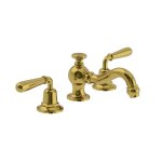 Lefroy Brooks La Chapelle Bateria umywalkowa 3-otworowa z korkiem automatycznym Polished Brass FM1204PB