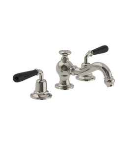 Lefroy Brooks La Chapelle Bateria umywalkowa 3-otworowa z korkiem automatycznym Silver Nickel FB1204NK