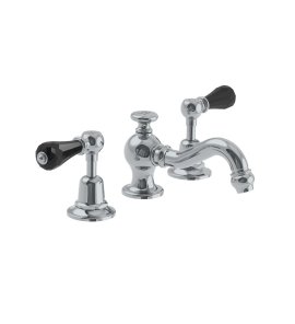 Lefroy Brooks La Chapelle Bateria umywalkowa 3-otworowa z korkiem automatycznym Chrom CR1204CP