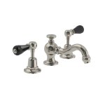 Lefroy Brooks La Chapelle Bateria umywalkowa 3-otworowa z korkiem automatycznym Silver Nickel CR1204NK