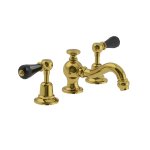 Lefroy Brooks La Chapelle Bateria umywalkowa 3-otworowa z korkiem automatycznym Polished Brass CR1204PB