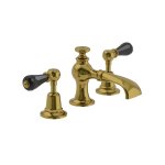 Lefroy Brooks La Chapelle Bateria umywalkowa 3-otworowa z korkiem automatycznym Antique Gold CR1205AG