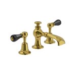 Lefroy Brooks La Chapelle Bateria umywalkowa 3-otworowa z korkiem automatycznym Polished Brass CR1205PB