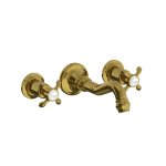 Lefroy Brooks La Chapelle Bateria umywalkowa 3-otworowa podtynkowa Antique Gold FH1208AG