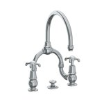 Lefroy Brooks La Chapelle Bateria umywalkowa 2-otworowa z korkiem automatycznym Chrom FH9000CP