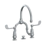 Lefroy Brooks La Chapelle Bateria umywalkowa 2-otworowa z korkiem automatycznym Chrom FL9000CP