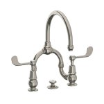 Lefroy Brooks La Chapelle Bateria umywalkowa 2-otworowa z korkiem automatycznym Silver Nickel FL9000NK