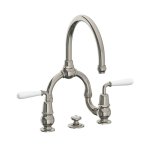 Lefroy Brooks La Chapelle Bateria umywalkowa 2-otworowa z korkiem automatycznym Silver Nickel FW9000NK
