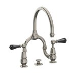 Lefroy Brooks La Chapelle Bateria umywalkowa 2-otworowa z korkiem automatycznym Silver Nickel CR9000NK