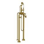 Lefroy Brooks La Chapelle Bateria wannowa z 3 nogami z zestawem prysznicowym Antique Gold FH1148AG