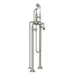 Lefroy Brooks La Chapelle Bateria wannowa z 3 nogami z zestawem prysznicowym Silver Nickel FH1148NK