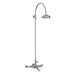 Lefroy Brooks La Chapelle Bateria wannowo-natryskowa ścienna z deszczownicą Ø 200 mm Chrom FH1156CP
