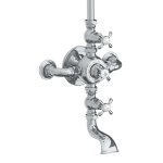 Lefroy Brooks La Chapelle Bateria wannowo-natryskowa termostatyczna ścienna z deszczownicą Ø 200 mm Chrom FR8630CP
