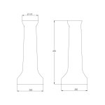Lefroy Brooks La Chapelle Postument Biały LB7724WH