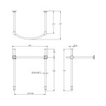 Lefroy Brooks La Chapelle Stojak z przegubem kulowym do umywalki Polished Brass LB3227PB