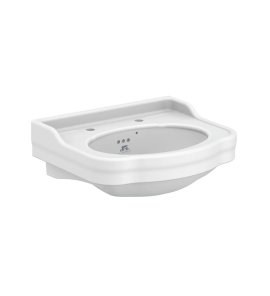 Lefroy Brooks La Chapelle Umywalka ścienna 2-otworowa 57,5x46,8 cm Biała LB7722WH