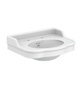 Lefroy Brooks La Chapelle Umywalka ścienna 2-otworowa 71x53,7 cm Biała LB7702WH