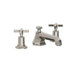 Lefroy Brooks Mackintosh Bateria umywalkowa 3-otworowa z korkiem automatycznym Silver Nickel MH1228NK