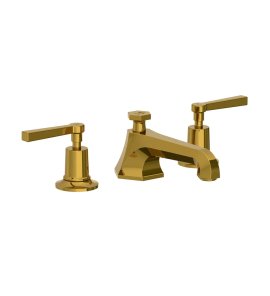  Lefroy Brooks Mackintosh Bateria umywalkowa 3-otworowa z korkiem automatycznym Antique Gold ML1228AG
