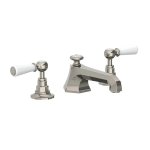 Lefroy Brooks Mackintosh Bateria umywalkowa 3-otworowa z korkiem automatycznym Silver Nickel WL1228NK