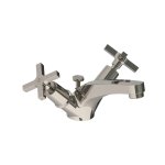Lefroy Brooks Mackintosh Bateria umywalkowa jednootworowa z korkiem automatycznym Silver Nickel MH1185NK