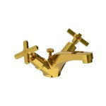 Lefroy Brooks Mackintosh Bateria umywalkowa jednootworowa z korkiem automatycznym Polished Brass MH1185PB