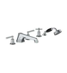 Lefroy Brooks Mackintosh Bateria wannowa 5-otworowa z wyciąganym zestawem prysznicowym Chrom ML1260CP