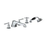 Lefroy Brooks Mackintosh Bateria wannowa 5-otworowa z wyciąganym zestawem prysznicowym Chrom ML1260CP