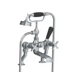 Lefroy Brooks Mackintosh Bateria wannowa 2-otworowa z zestawem prysznicowym Chrom MH1100CP