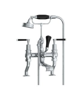 Lefroy Brooks Mackintosh Bateria wannowa 2-otworowa z zestawem prysznicowym Chrom MB1100CP