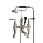 Lefroy Brooks Mackintosh Bateria wannowa 2-otworowa z zestawem prysznicowym Silver Nickel MB1100NK