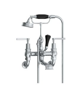 Lefroy Brooks Mackintosh Bateria wannowa ścienna z zestawem prysznicowym Chrom ML1166CP
