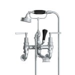 Lefroy Brooks Mackintosh Bateria wannowa ścienna z zestawem prysznicowym Chrom ML1166CP