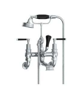 Lefroy Brooks Mackintosh Bateria wannowa ścienna z zestawem prysznicowym Chrom MB1166CP