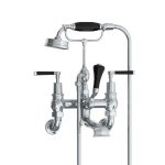 Lefroy Brooks Mackintosh Bateria wannowa ścienna z zestawem prysznicowym Chrom MB1166CP