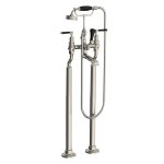 Lefroy Brooks Mackintosh Bateria wannowa wolnostojąca z zestawem prysznicowym Silver Nickel MB1144NK