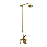 Lefroy Brooks Mackintosh Bateria wannowa termostatyczna 2-otworowa z deszczownicą Ø 154 mm Antique Gold DMMK8821AG