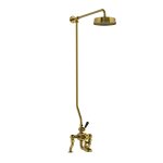 Lefroy Brooks Mackintosh Bateria wannowa termostatyczna 2-otworowa z deszczownicą Ø 197 mm Antique Gold DMMK8822AG