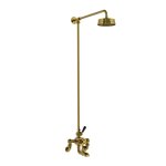 Lefroy Brooks Mackintosh Bateria wannowa termostatyczna 2-otworowa z deszczownicą Ø 154 mm Antique Gold WMMK8821AG
