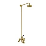 Lefroy Brooks Mackintosh Bateria wannowa termostatyczna 2-otworowa z deszczownicą Ø 154 mm Polished Brass WMMK8821PB