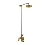 Lefroy Brooks Mackintosh Bateria wannowa termostatyczna 2-otworowa z deszczownicą Ø 197 mm Antique Gold WMMK8822AG