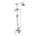 Lefroy Brooks Mackintosh Bateria wannowa termostatyczna 2-otworowa z deszczownicą Ø 154 mm i zestawem prysznicowym Chrom DMMK8824CP