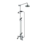 Lefroy Brooks Mackintosh Bateria wannowa termostatyczna 2-otworowa z deszczownicą Ø 154 mm i zestawem prysznicowym Chrom WMMK8824CP