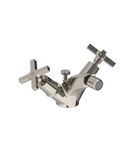 Lefroy Brooks Mackintosh Bateria bidetowa z korkiem automatycznym Silver Nickel MH1195NK