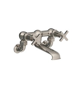 Lefroy Brooks Mackintosh Bateria wannowa 2-otworowa ścienna Silver Nickel MH1151NK